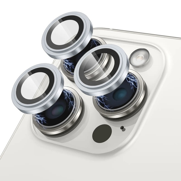 Folie sticla iPhone 16 Plus Lito S+ Camera Protector - Albastru Titan