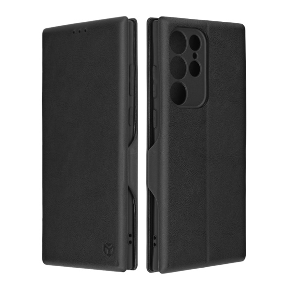 Husa 360° Samsung Galaxy S22 Ultra 5G Techsuit Safe Wallet Plus, Black
