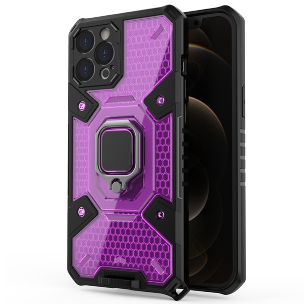 Husa antisoc iPhone 12 Pro Max Techsuit Honeycomb - Roz