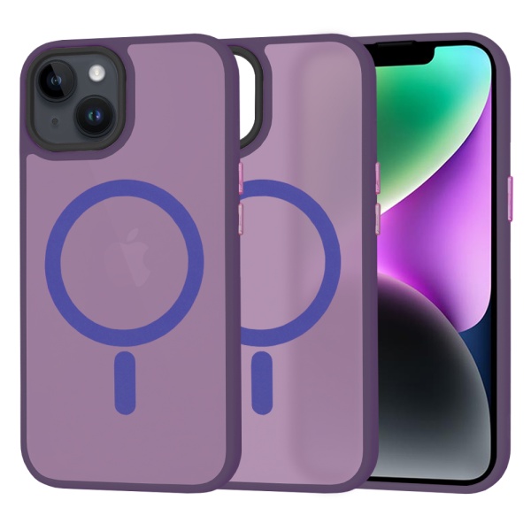 Husa IPhone 14 Techsuit - HaloFrost MagSafe Series, Mov