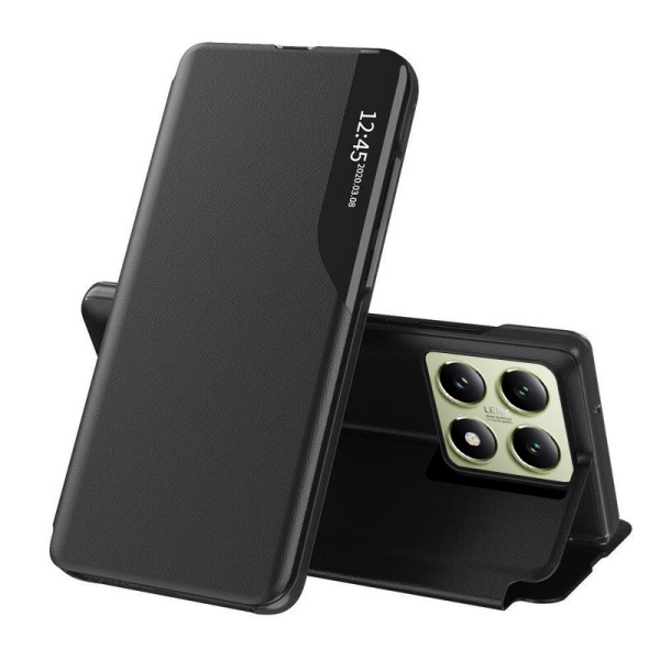 Husa Xiaomi 14T Eco Leather View flip tip carte - Negru