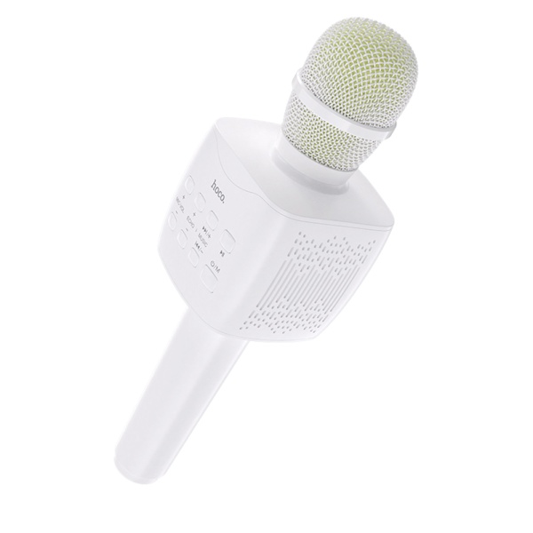 Microfon portabil wireless karaoke Hoco BK5, 5W - Alb