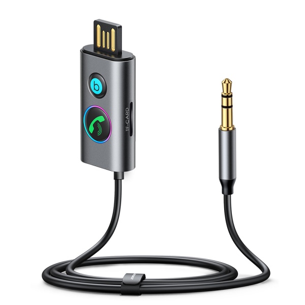 Receptor audio Jack 3.5mm, USB, card TF JoyRoom, 1m, JR-CB7 - Negru