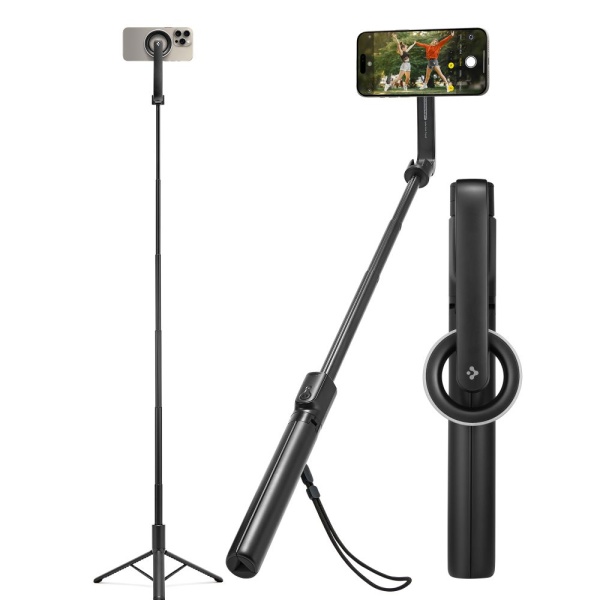 Selfie stick MagSafe Bluetooth cu trepied Spigen S580W - Negru