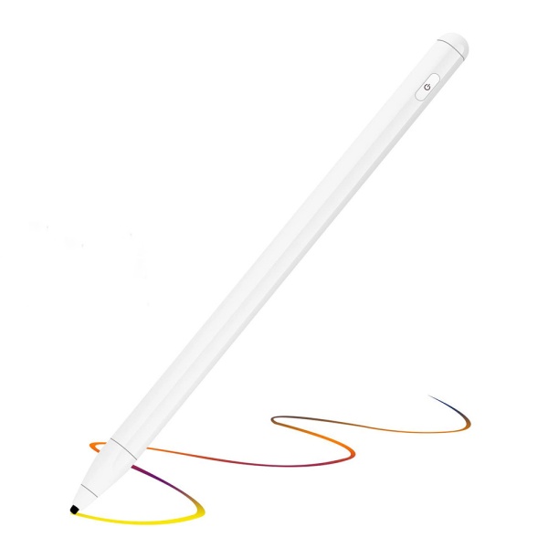 Stylus pen activ Techsuit, iOS, Android, Windows, cablu de incarcare, P3 - Alb