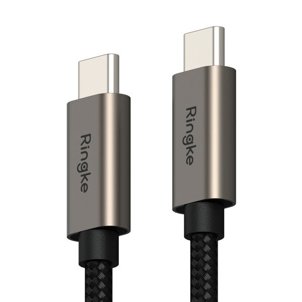 Cablu de date Ringke - Type-C la Type-C, 60W, 2m - Negru