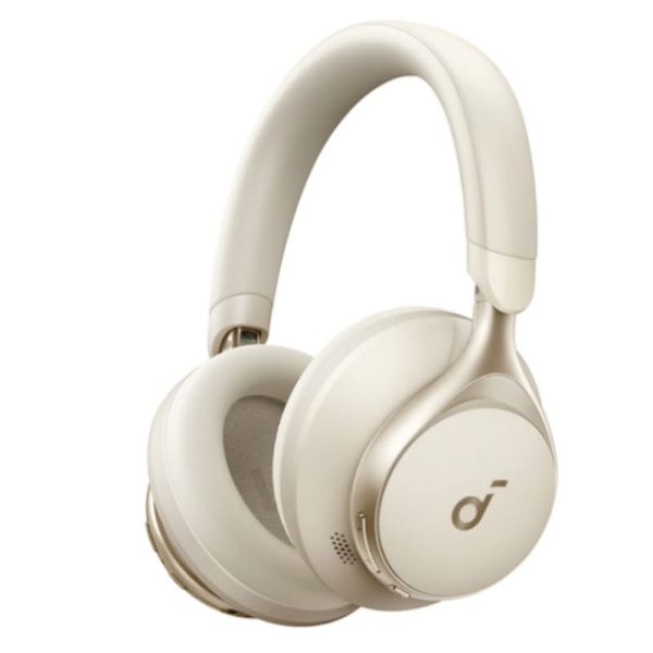 Casti Anker fără fir SoundCore Space One (A3035G21) - Bluetooth 5.3, anulare activă a zgomotului, înaltă rezoluție - alb