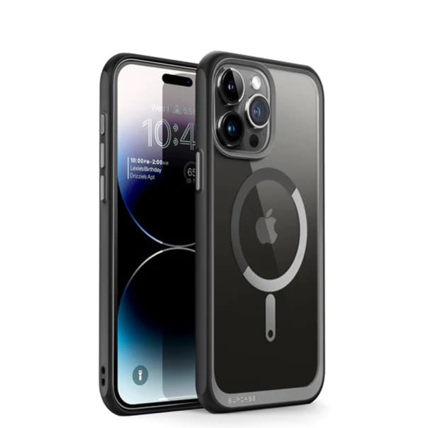 Husa iPhone 16 Pro Max Supcase Unicorn Beetle Slim Clear MagSafe - Negru