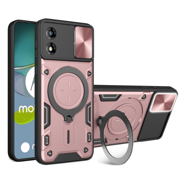 Husa Motorola Moto E13 Techsuit CamGuard Pro - Roz Gold