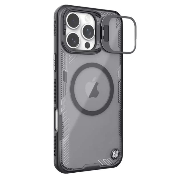 Husa pentru iPhone 16 Pro Max - Nillkin Iceblade Prop Magnetic (without Camera Cutout) - Black