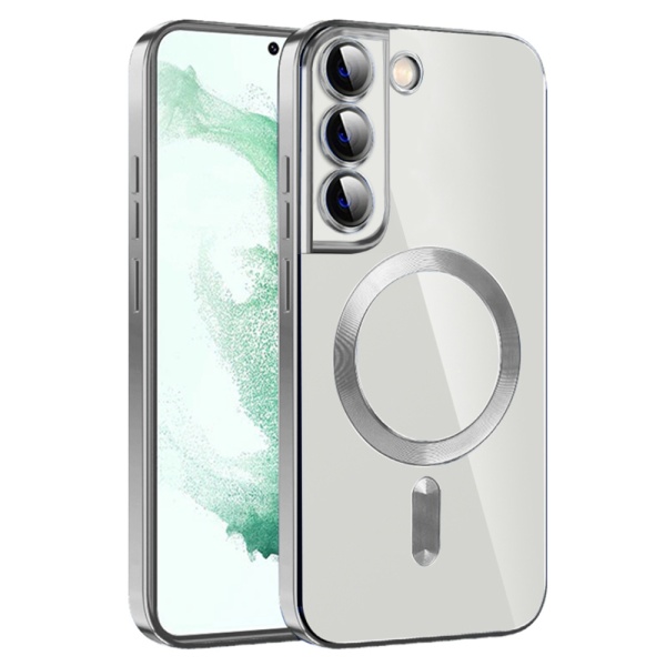 Husa premium Samsung Galaxy S22 Plus 5G Techsuit Luxury Crystal MagSafe - Argintiu
