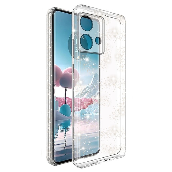 Husa sclipici Motorola Edge 40 Neo Techsuit SparkleSkin - Transparent
