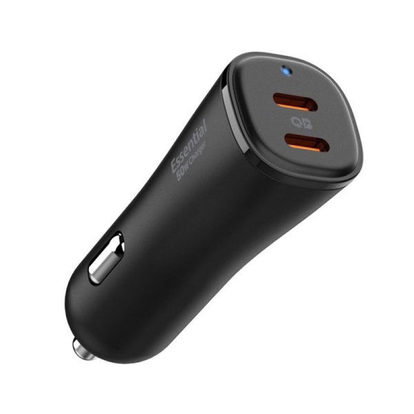 Incarcator Auto Dual Type-C, incarcare rapida 50W - Negru