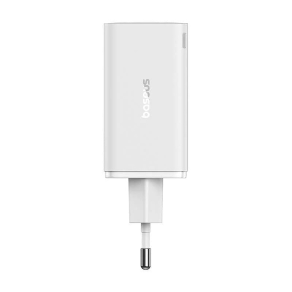 Incarcator de perete Baseus GaN (P10162701213-00) - 2x USB, 2x Type-C, 65W + tip C la Tip-C - alb