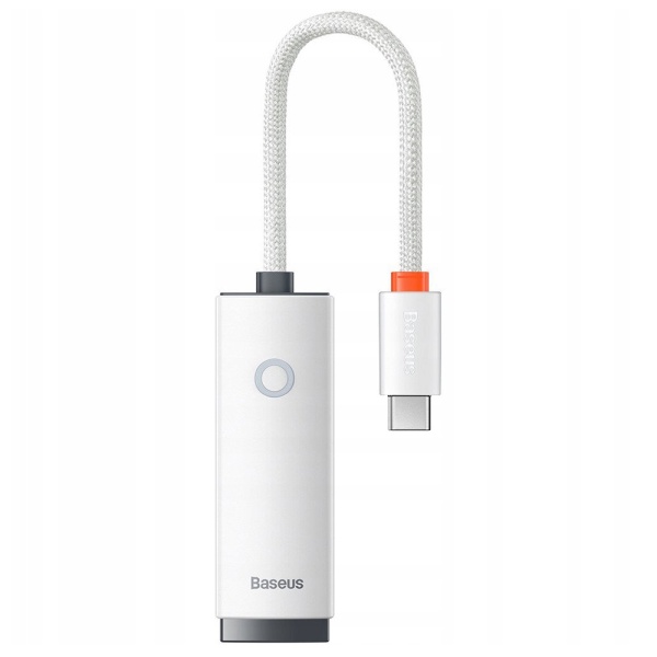 Adaptor Etherne la Type-C Baseus, 100Mbps, WKQX000202 - Alb