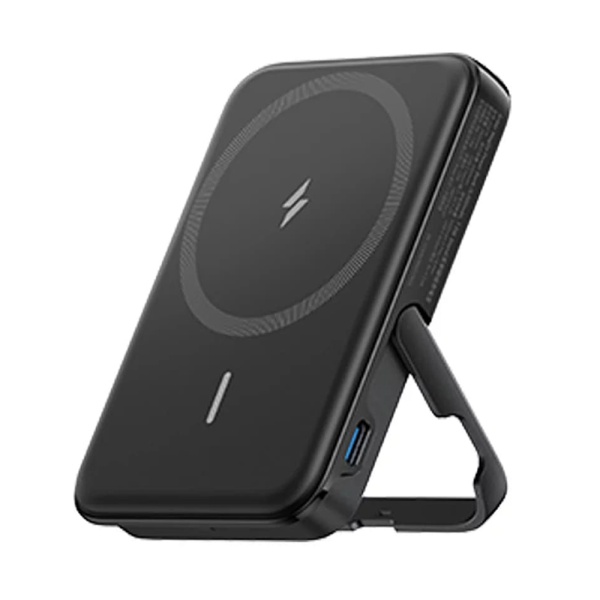 Baterie Externa Anker - wireless 322 (A1618G11) - MagSafe, pentru iPhone, 5000mAh, 7.5W - Negru