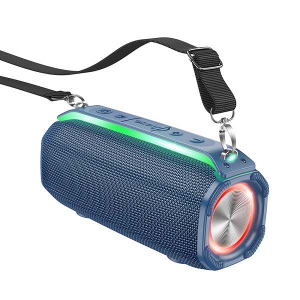 Boxa wireless 10W, curea de umar Hoco HC23, TF, USB, FM - Albastru