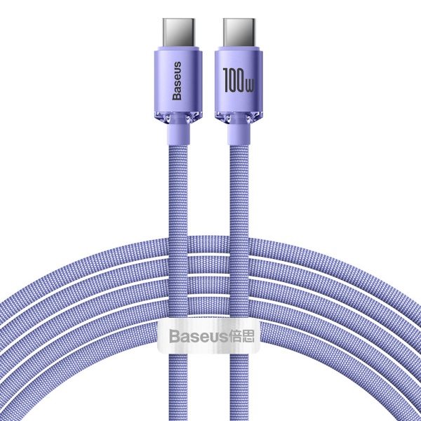 Cablu laptop Fast Charging tip C Baseus 100W, 2m, CAJY000705 - Violet