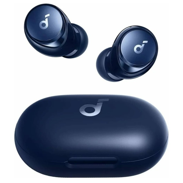 Casti ANKERwireless SoundCore Space A40 (A3936G31) - Bluetooth 5.2, ANC, sunet de înaltă rezoluție, încărcare wireless și tip C- Albastru