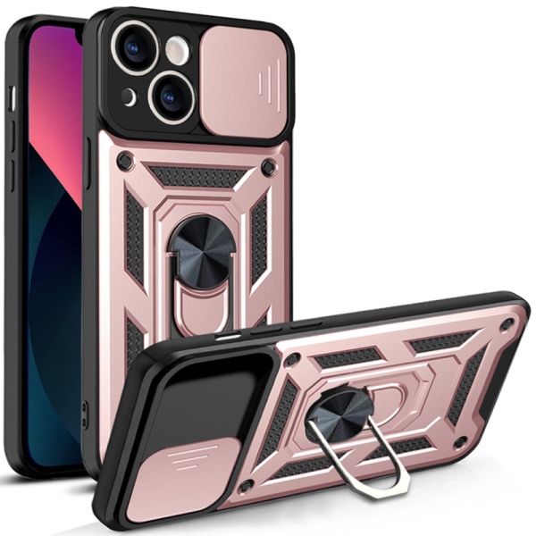 Husa Iphone 14 Techsuit - CamShield Series, Rose Gold