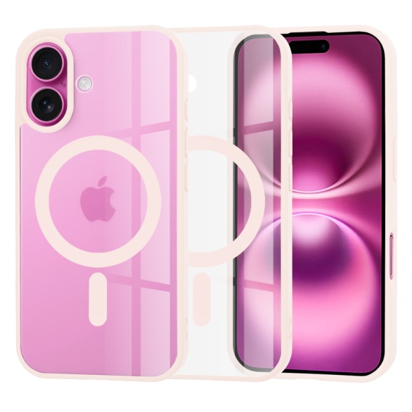 Husa iPhone 16 Plus Techsuit MagSafe Pro - Roz