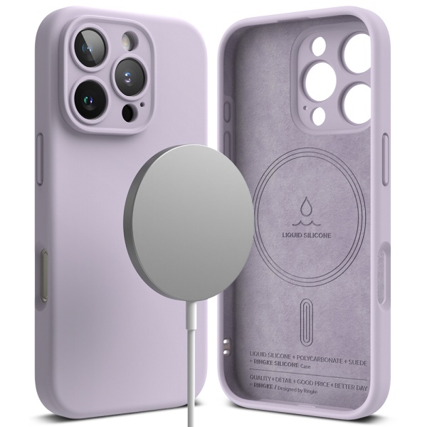 Husa iPhone 16 Pro Max Ringke Silicone Magnetic MagSafe - Violet