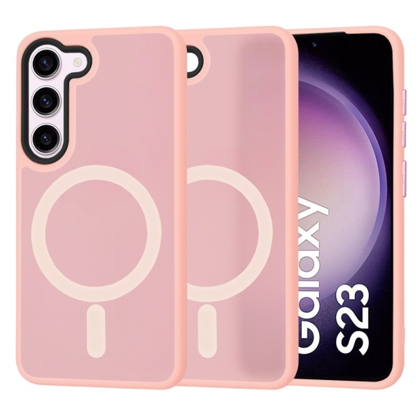 Husa Samsung Galaxy S23 Techsuit HaloFrost MagSafe Series, Pink