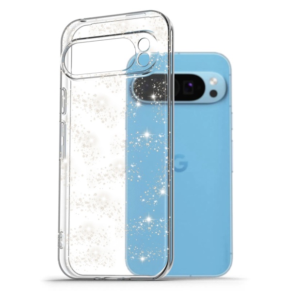 Husa sclipici Google Pixel 9 Pro XL Techsuit SparkleSkin - Transparenta