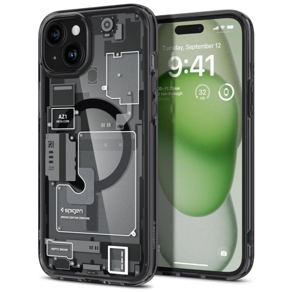 Husa Ultra Hybrid MagSafe Zero One - iPhone 15 - Black