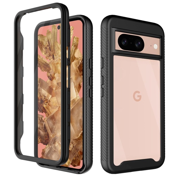 Pachet 360° Husa + folie Google Pixel 8a Techsuit Defense - Negru