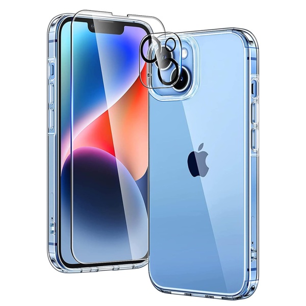 [Pachet 3in1] Husa + folie iPhone 14 Plus ESR Project Zero, Transparenta