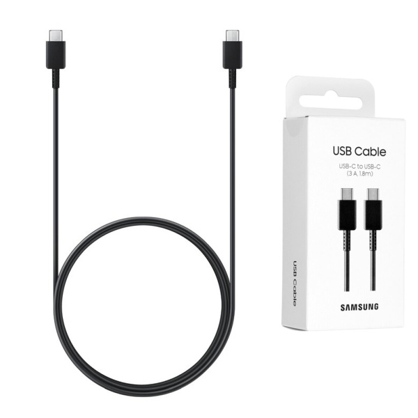 Cablu USB-C Fast Charge Samsung to USB-C, EP-DX310JBEGEU - Negru