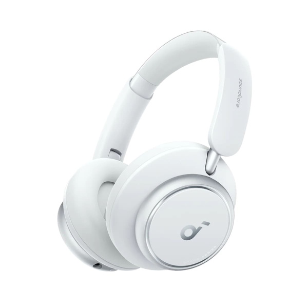 Casti Anker fără fir Space Q45 (A3040G21) - Bluetooth 5.3, anulare zgomot, USB-C - alb