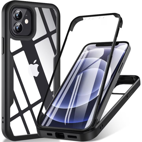 Husa 360° iPhone 12 Techsuit ColorVerse - Negru