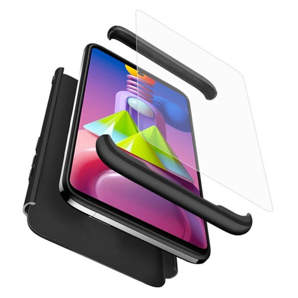 Husa 360 + Protector Ecran GKK - Samsung Galaxy M51 - Negru