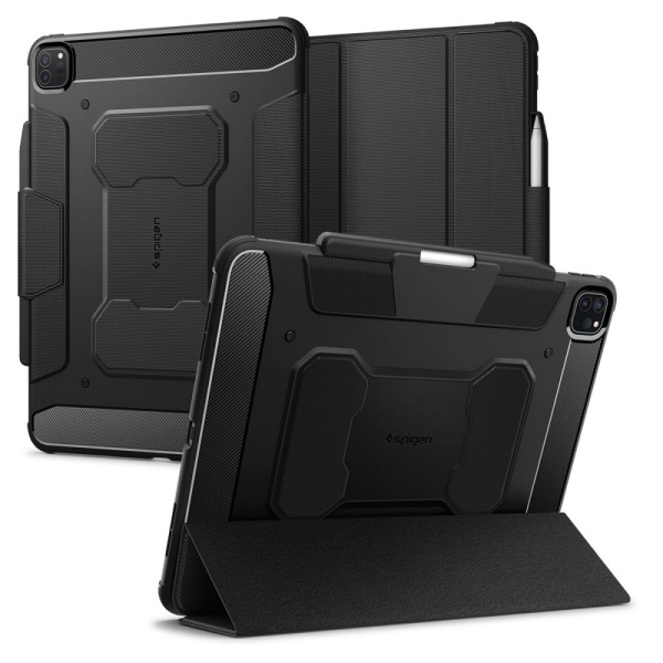 Husa iPad Pro 13 (2024) Spigen Rugged Armor Pro - Negru