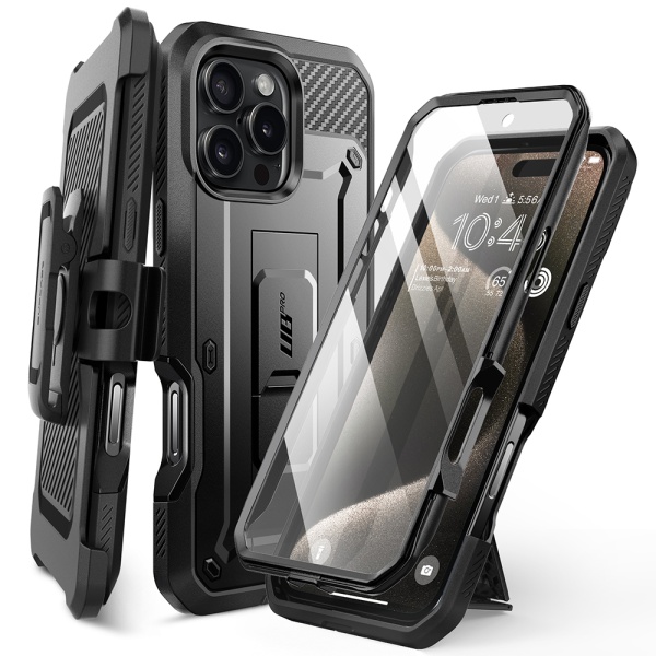 Husa iPhone 16 Pro Max Supcase Unicorn Beetle Pro - Negru