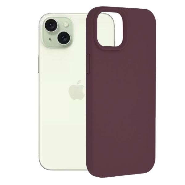 Husa Silicon iPhone 15 Plus, Visiniu