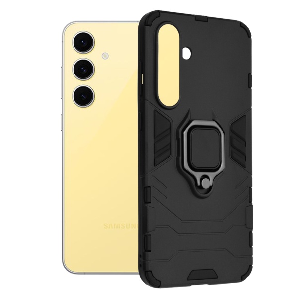 Husa Techsuit Samsung Galaxy S24 FE Silicone Shield - Negru