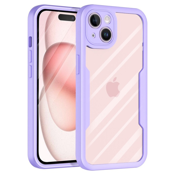 [Pachet 360°] Husa + folie iPhone 15 Plus Techsuit ColorVerse, Violet
