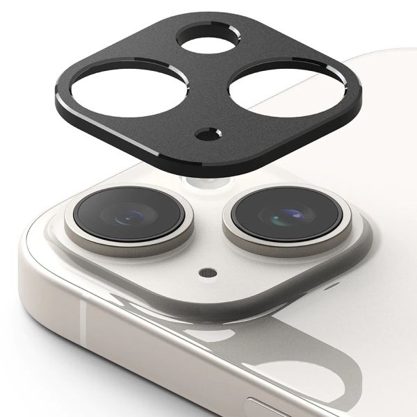 Protectie camera iPhone 15 Ringke Camera Styling, Negru