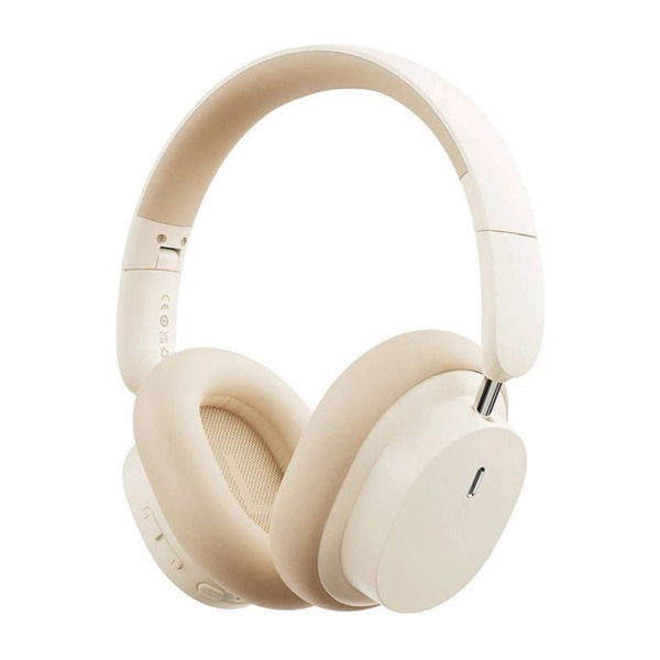 Casti Baseus fără fir Bowie D05 (NGTD020202) - Bluetooth 5.3, anulare a zgomotului ENC pentru apeluri HD - alb crem