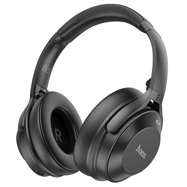 Casti Hoco fără fir (W37) - Bluetooth 5.3, Reducere activă a zgomotului, Multipoint - Negru