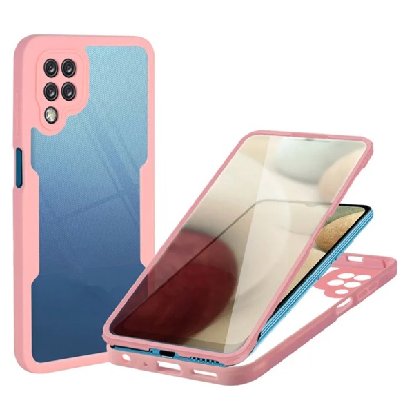 Husa 360° Samsung Galaxy A12 Techsuit ColorVerse - Roz