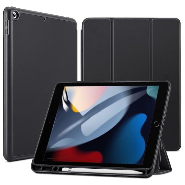 Husa iPad 9 10.2" (2021) ESR Rebound Pencil - Negru