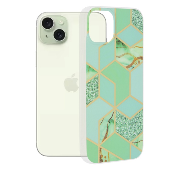 Husa Iphone 15 Plus, Green Hex