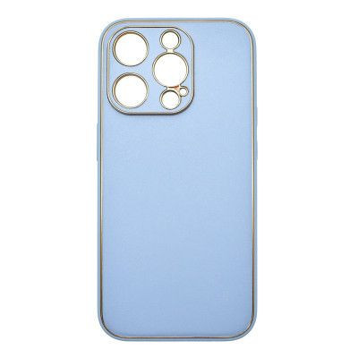 Husa Iphone 15 Pro Max din Piele Ecologica Albastra