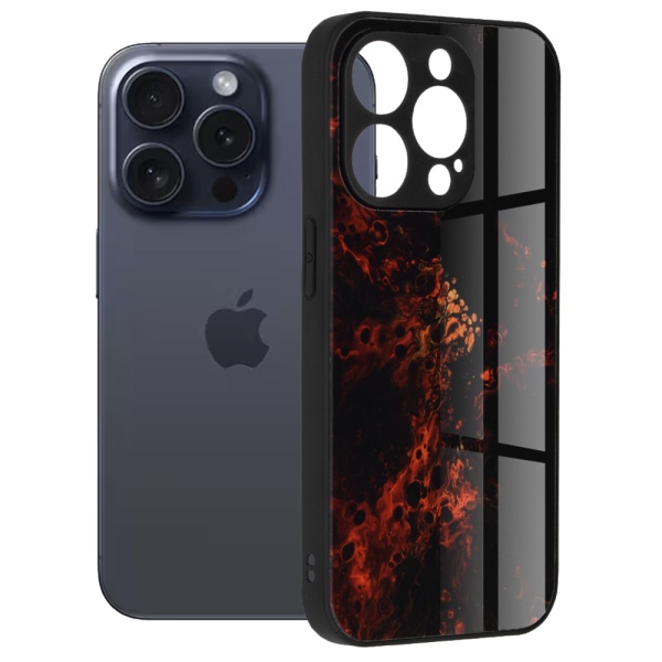 Husa iPhone 15 Pro- Red Nebula