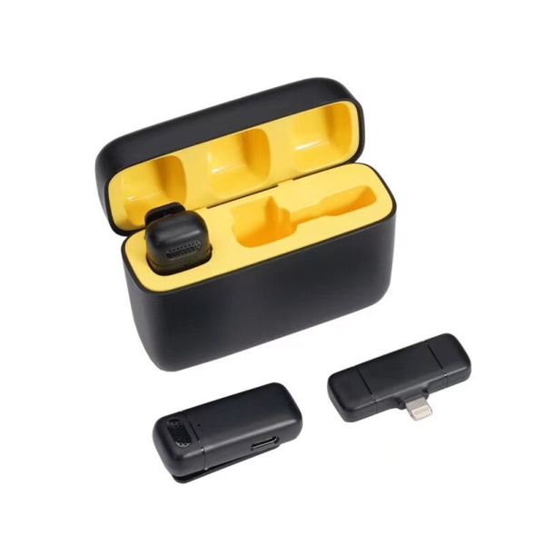 [Pachet 2x] Lavaliera wireless Lightning Techsuit LW3- Negru