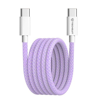 1+1 Gratis Cablu de date Type-C pentru Apple, Android, PD60W, Super Fast Charging, 1m - Techsuit - Img 3
